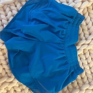 Lululemon Blue Hotty Hot shorts